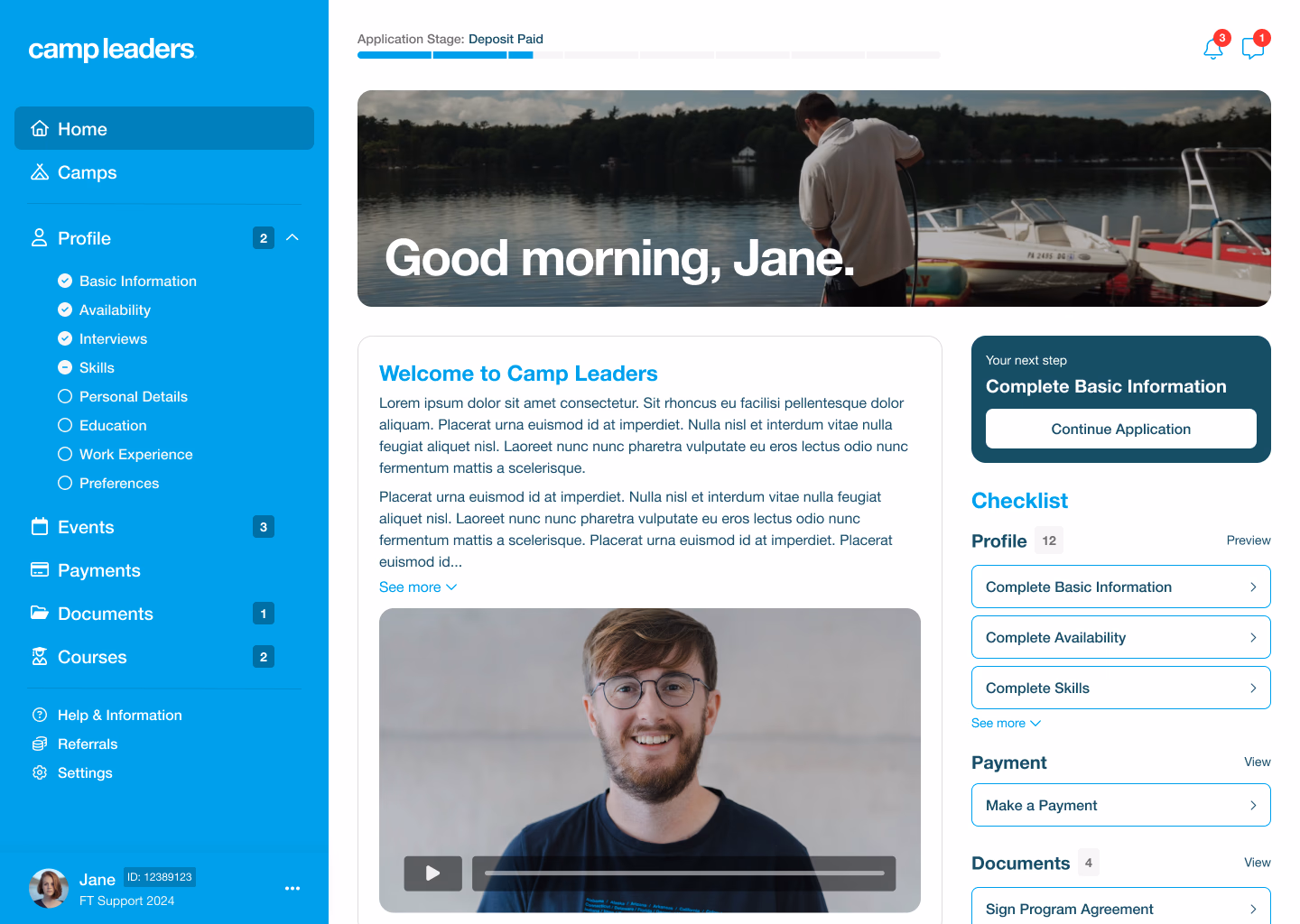 Postcard Home Screen